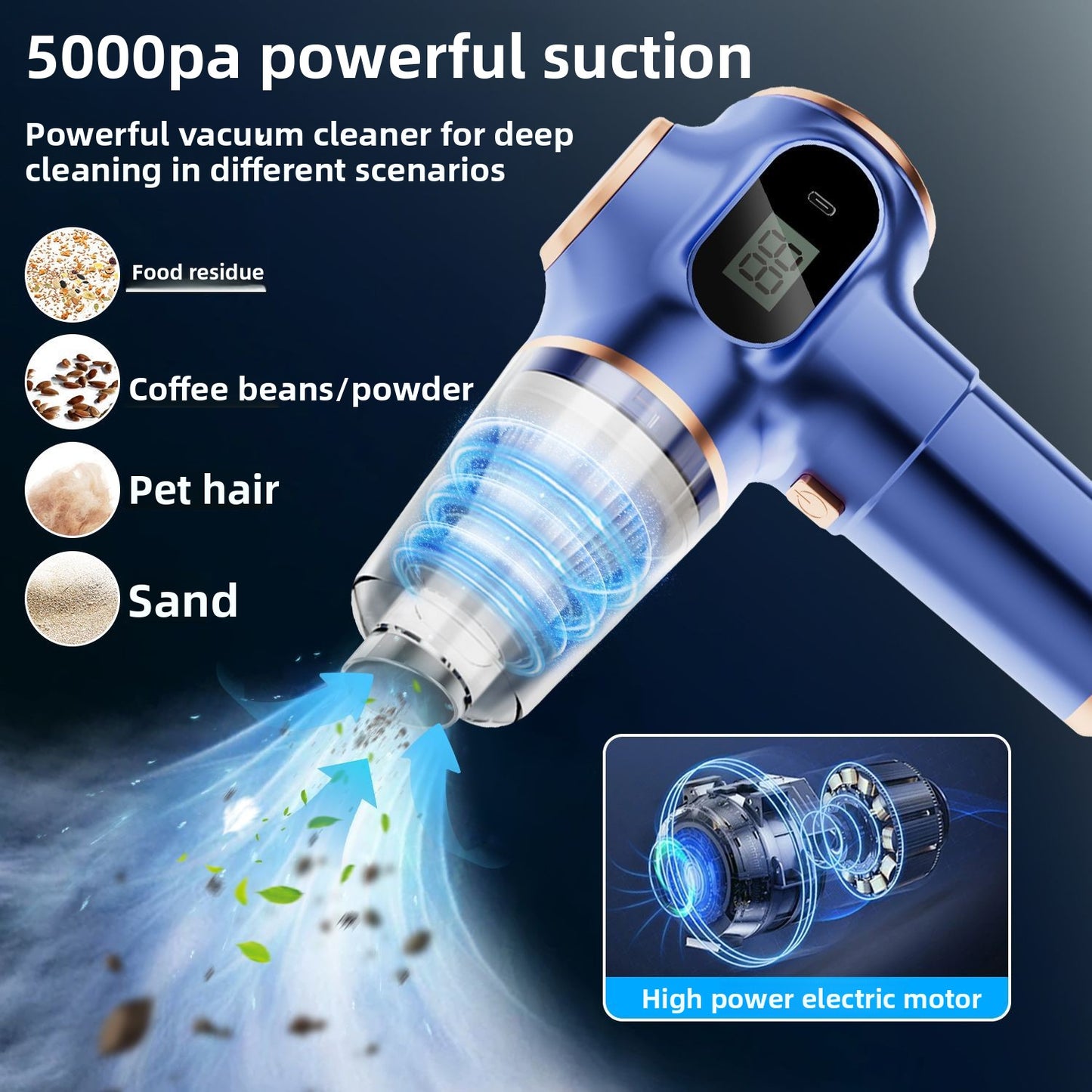 Wireless Vacuum Cleaner 3 in 1 High Power